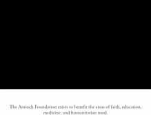 Tablet Screenshot of antiochfoundation.org